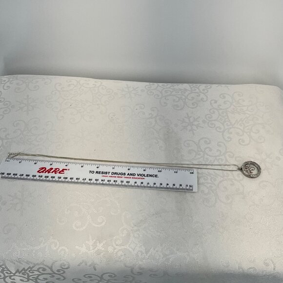 Silver Floating Charm Locket Necklace & 925 silver Chain Includes "Grandkids" He - Picture 4 of 5